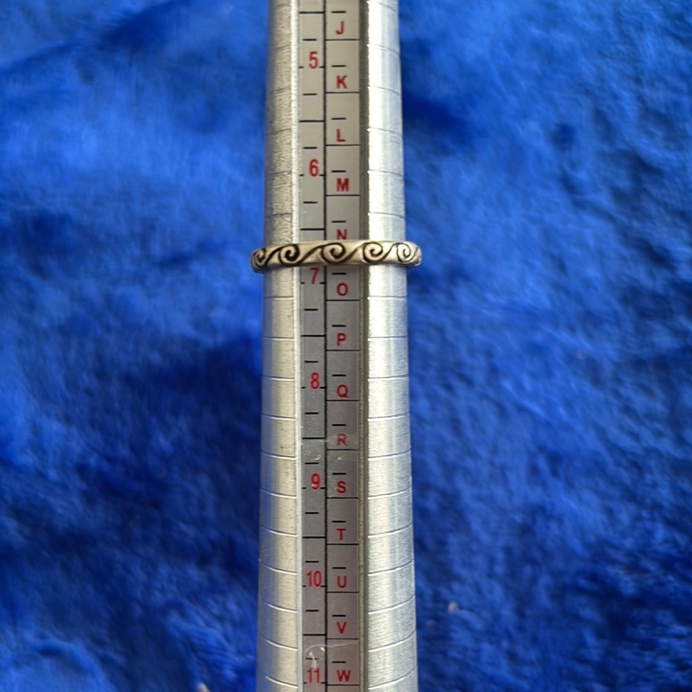 Silver Decorative Band Ring Jewelry